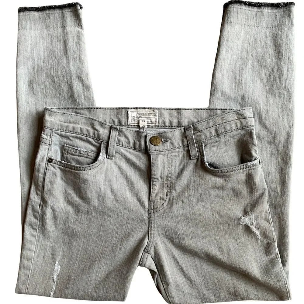 Current/Elliott The Stiletto Dillon Released Hem Jean Gray Size 28 - Picture 10 of 15
